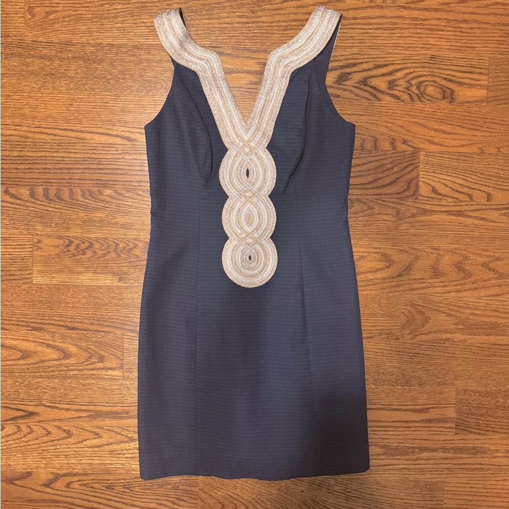 Lilly Pulitzer Valli Shift Dress in Navy
